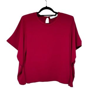 282 - IRO PARIS WINE/RED TOP WITH FEATURES